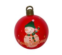 Decorazione a forma di palla gonfiabile in PVC natalizia da 48 cm,