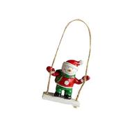 Decorazione a forma di renna di Babbo Natale, robusta decorazione per albero di Natale, festività, altalena, ornamento