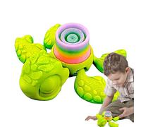 Decorazione a forma di tartaruga, si illumina al buio, motivo: tartaruga stampata in 3D, da collezione con maglie articolabili, per bambini e adulti, come decorazione da scrivania e regalo per feste