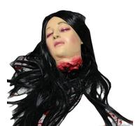 Decorazione a forma di testa tagliata da appendere, per Halloween, con testa divisa e testa terroristica spaventosa con ciondolo a forma di cadavere a grandezza naturale