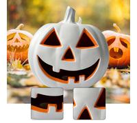 Decorazione a LED per esterni con interruttore automatico, 17 luci di zucca di