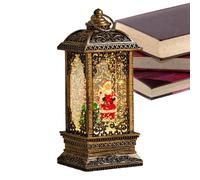 Decorazione a Palla Di Neve Di Natale,Pezzo Maestro Esagonale a Forma Di Cono | Palla Di Neve Di Natale con Babbo E Luce | per Amici Adolescenti Adulti Cappotto Del Sotto L'Albero Di No