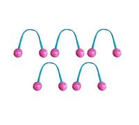 Decorazione a sfera Accessori per capelli 5/7 pezzi Corda Elastica Legami con Nodi Colorati Anelli per Le Donne Delicato Del Cuoio Capelluto Non Dannoso Delicato Rosa