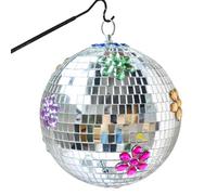 Decorazione a sfera da discoteca, luce a specchio, in riflettente da 20 cm, caratteristica di effetto brillante, decorazione per eventi, club, palcoscenico, matrimonio, sala da ballo