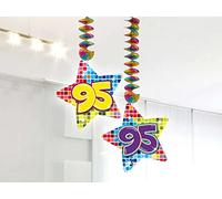 Decorazione a spirale per festa di compleanno 95 anni - 2 pezzi