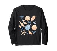 Decorazione a tema estivo con stelle marine e conchiglie Maglia a Manica