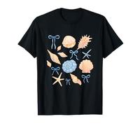 Decorazione a tema estivo con stelle marine e conchiglie Maglietta