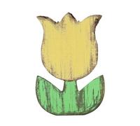 Decorazione a tulipani | Targhe da tavolo in legno,Decorazione floreale rustica come decorazione da tavolo per davanzale e