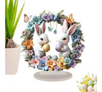 Decorazione acrilica del coniglio, decorazioni da tavolo di coniglio di Pasqua - ACRILICO CINETTO DEIL DESKTOP DEIL CINETTO | Decorazioni di coniglietti di Pasqua Figurine di decorazioni per la casa p