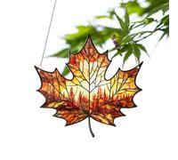 Decorazione Acrilica Piatta 2D - Artistica per il Ringraziamento | Decorazione Acrilica 2D con Foglie d'Acero che Cattura la Luce - per Famiglia Amici Natale Completo Soggiorno Camera da Letto