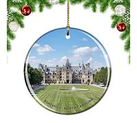 Decorazione Addobbi Albero North Carolina Asheville Biltmore Estate Usa Artistico Pendenti In Porcellana Con Cordino Ceramica Ornamenti Per Albero Di Natale Per Vacanze Famiglia Matrimoni