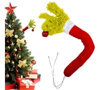 Decorazione Albero di Natale Braccio Peloso Mano di Elfo Verde Addobbo Natalizio