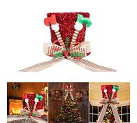 Decorazione albero in cotone natalizio estetico con stile classico misura 25 cm
