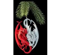 Decorazione Albero Natale - Draghi Fuoco & Ghiaccio - Anne Stokes Palla di