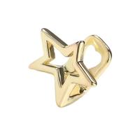 Decorazione alla moda con denti a stella, materiali in lega robusti, accessorio facile da usare per gli amanti degli stili individuali, abbigliamento casual, ornamento in lega, Taglia unica, come