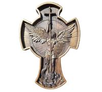 Decorazione angeli - Santo Michael ha sconfitto la statua di resina malvagia | Elegante pezzo di decorazione angelo, decorazioni angeli cherubino, Aint Michael Sculpture Crafts per il Minista