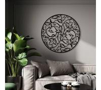 Decorazione appesa circolare in metallo con motivo a intreccio di vite, regalo di inaugurazione, decorazione per la casa, decorazione per stanza, decorazione per parete Tagli UnicaFerro