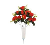 Decorazione artificiale realistica dei fiori del cimitero
