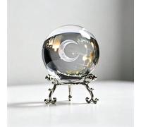 Decorazione artigianale artificiale piatta stampata 2D non 3D con stella cadente e base luna, decorazione in acrilico a , decorazione per la casa, regalo per le vacanze, decorazione per la festa di me