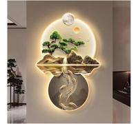 Decorazione artistica da parete 3D - Scultura da parete a LED, design tradizionale per la decorazione della casa - Arte e luce da appendere alla parete orientale