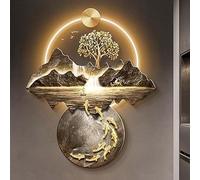 Decorazione artistica da parete a LED, sculture di luce 3D per casa moderna, alimentatore a innesto, 90 x 60 cm