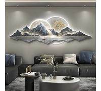 Decorazione artistica da parete in 3D, in legno di pino tradizionale cinese, da appendere alla parete, con luce LED, scultura orientale fatta a mano