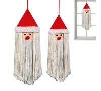 Decorazione artistica da parete in macramè, decorazione artistica natalizia chic | Arazzo da parete per casa, soggiorno, appartamento, dormitorio, cameretta dei bambini, sfondo per feste