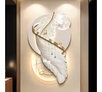 Decorazione artistica da parete moderna 3D con LED, sculture dipinte per ingresso casa, corridoio, camera da letto