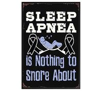 Decorazione artistica gotica con scritta "Sleep Apnea Awareness Nothing to Snore About Funny Canvas Posters Tropical Artwork Painting Inspiring Nature Scenes Barbiere No Frame - 20,3 x 25,4 cm