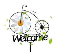 Decorazione Artistica Per Corte A - Piastra Floreale Colorata In Acciaio Durevole Alto 120 Cm Resistente Alle Intemperie | Home Forestale Terrazza Giochi Per Confinato