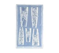 Decorazione artistica per unghie con più stampi in silicone alternativi per realizzare decorazioni floreali e fascino, strumenti per nail art