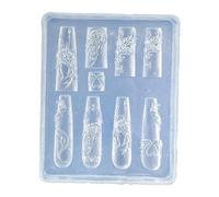Decorazione artistica per unghie con più stampi in silicone alternativi per realizzare decorazioni floreali e fascino, strumenti per nail art