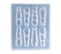Decorazione artistica per unghie con più stampi in silicone alternativi per realizzare decorazioni floreali e fascino, strumenti per nail art