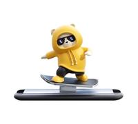 Decorazione Auto Orso Skateboard - Decorazione Interna Auto Orso Skater, Ornamento Dashboard Con Design Skateboard | Figure Di Animali ,