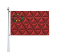 Decorazione Bandiera Da Cortile 90X150Cm Polygonal Effect With The Flag Of The People'S Republic Of Congo Bandieras Da Giardino Piccola Bandiera Personalizzata Per Feste, Camion