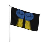 Decorazione Bandiera Da Dell'Individualità 90X150Cm Ukrainians Fist Cheer Bandiera Da Personalizzata Poliestere Bandiera Da Giardino Per Decorazione Domestica, Barca, La Fattoria All'Aperto