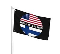 Decorazione Bandiera Da Dell'Individualità 90X150Cm Usa Friendly Finland Bandiera Da Personalizzata Resistente Ai Raggi Uv Bandiera Da Giardino Per La Fattoria All'Aperto, Barca, Camion