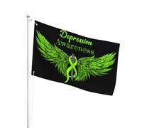 Decorazione Bandiera Da Giardino Depression Awareness Bandiera Della Casa Outdoor Striscione Da Giardino Per Barca, Cortile, Feste, 3X5 Ft