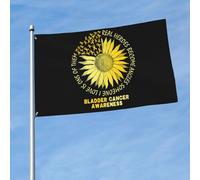 Decorazione Bandiera Della Casa Real Heroes Become Angles Bladder Cancer Awareness Striscione Da Giardino Resistente Ai Raggi Uv Bandiera Da Esterno Per Cortile, Giardino, 3X5 Ft