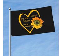 Decorazione Bandiera Pirati It'S Not A Religion It'S A Relationship-Jesus Bandiera Da Cortile Poliestere Bandiera Da Giardino Per Giardino, Cortile, Feste, 3X5 Ft