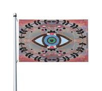 Decorazione Bandieras Da Giardino 90X150Cm Ancient Greek Matiasma Evil Eye Symbol Bandiera Da Cortile Colore Vivido Bandiera Personalizzata Per Giardino, Cortile, Camion