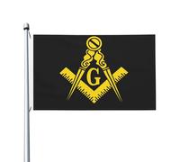Decorazione Bandieras Pirati 90X150Cm Freemasonry Masonic Symbol Bandieras Da Giardino Piccola Bandiera Da Cortile Per La Fattoria All'Aperto, Decorazione Domestica, Cortile