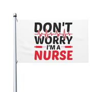 Decorazione Bandierine 90X150Cm Don'T Worry I'M A Nurse Bandieras Pirati Piccola Bandieraes Dell'Individualità Per Giardino, La Fattoria All'Aperto, Cortile
