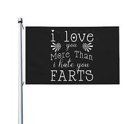 Decorazione Bandierine 90X150Cm I Love You More Than I Hate You Farts Bandieras Pirati Piccola Bandiera Da Cortile Per Decorazione Domestica, La Fattoria All'Aperto, Cortile