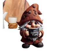 Decorazione Bar Caffè | Gnomi Del Caffè Piccole Statuine - Ornamento Nano Per Vassoio Da Cucina O Tavolo | Per Cucina Ufficio Ingresso Soggiorno Camera Da Fattoria Natale Compleanno Festa Accoglienza