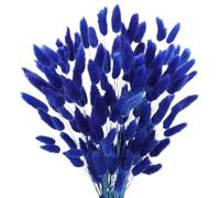 Decorazione Boho con erba della pampa, fiori secchi a forma di coda di coniglio, confezione da 20-120 pezzi multicolore(Dark Blue,100Pcs)