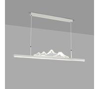 Decorazione boutique lampadario lineare bianco per sala da pranzo Dimmtura a led soffitto a sospensione in oro chiaro striscia sospesa minimalismo minimo nero ciondolo lungo per la vita da ufficio per