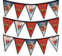 Decorazione Bunting In Tessuto 3M Merry Christmas Santa Stop Here