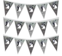 Decorazione Bunting Per Coppia Mr E Mrs Per Ricevimento Di Nozze 3M In Tessuto