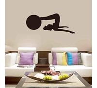 Decorazione Carattere Yoga Camera Da Letto Palestra Sala Da Ballo Sala Pratica Sala Pratica Aula 44Cm X 105Cm A
